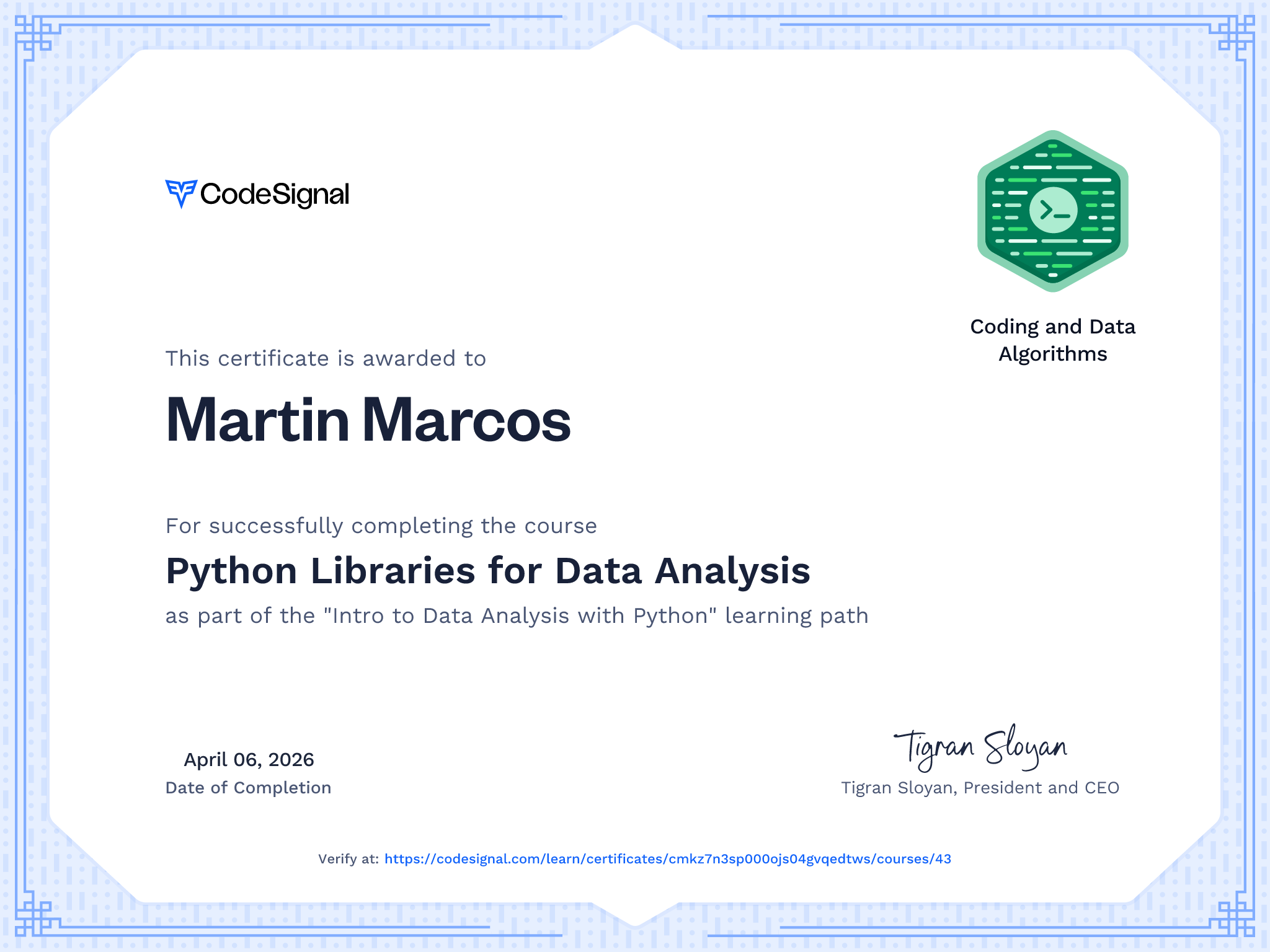 Certificate 4